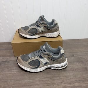 New Balance Gray and White Athletic Shoes